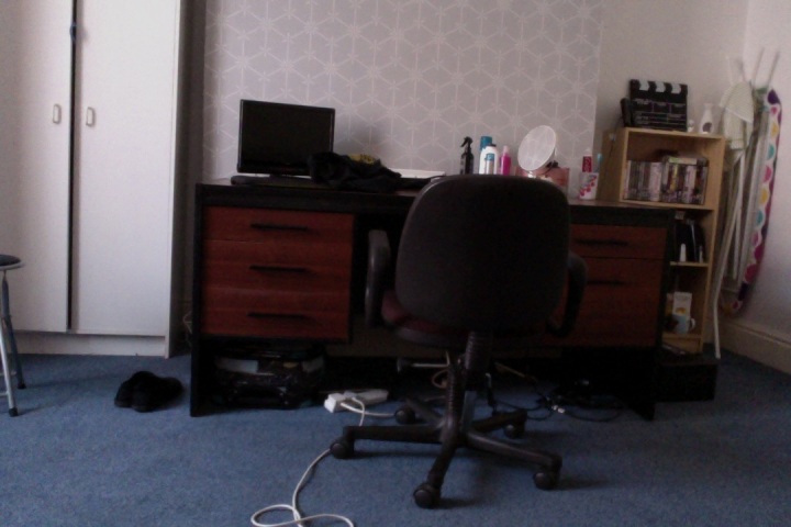 Part of my huge new room...in a bit of a mess from just moving in